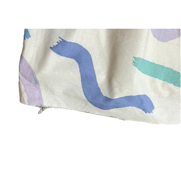 Pair Rare Memphis Core Custom Pleated Drapes Curtains Retro 80s Pop Art Print 2 - Picture 12 of 12